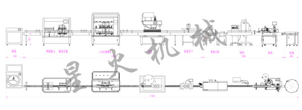 整套花生酱灌装包装生产线设计方案
